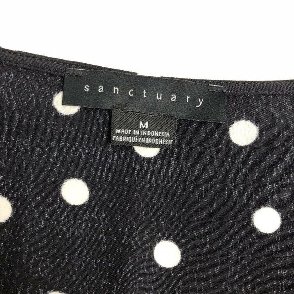 Sanctuary Alma Polka Dot Blouse EUC Size Medium - Picture 5 of 8